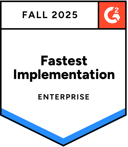 G2 Crowd Fall 2025 Workload Automation Fastest Implementation Enterprise Go Live Time Award